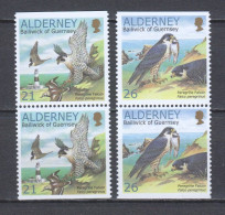 Alderney 2000 Mi 145-146 DL-DR MNH BIRDS OF PREY  - Alderney