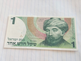 Israel-1 SHEQEL MAIMONIDES RAMBAM-(1986-1988)(502)(NO SIGNATURE)-(3904000524)-U.N.C-bank Note - Israele