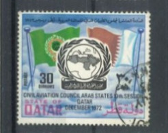 QATAR ,1972, TENTH SESSION OF ARAB STATES CIVIL AVIATION COUNCIL STAMP, SG # 444, USED. - Qatar