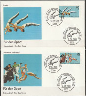 BRD FDC 1983 Nr.1172 -1173  Sporthilfe : Sportereignisse   ( D 5303 ) - 1981-1990