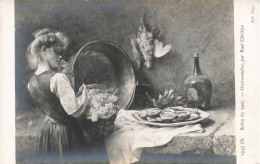 PEINTURES & TABLEAUX - Salon De 1907 - Gourmandise - René Chrétien - Carte Postale Ancienne - Paintings