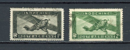 INDOCHINE RF - POSTE AÉRIENNE - N° Yvert 2+11 Obli. - Airmail