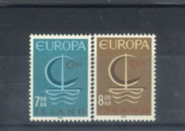 ISLAND -  1966, EUROPA STAMPS COMPLETE SET OF 2,  UMM (**). - Ongebruikt