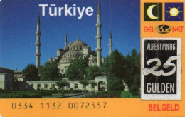 NETHERLANDS - PREPAID - BELNET - TURKIYE - MOSQUE - 25 UNITS ON STICKERS - HIGHLY USED - [3] Sim Cards, Prepaid & Refills