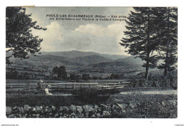 69 POULE LES ECHARMEAUX Vue Prise Des Echarmeaux Et La Vallée D'Azergues Vers Lamure En 1931 Animée VOIR DOS - Lamure Sur Azergues