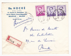 Lettre Recommandée 1967 Zellik Asse Ets. Hocké Belgique Bruxelles - Briefe U. Dokumente