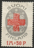 Finland Suomi 1922 Red Cross Mi.111 MH*  - Nuevos