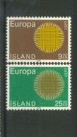 ISLAND -  1979, EUROPA STAMPS COMPLETE SET OF 2,  UMM (**). - Ongebruikt