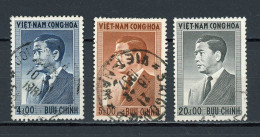 VIET NAM DU SUD - PRESIDENT - N° Yvert 47+48+50 Obli. - Viêt-Nam