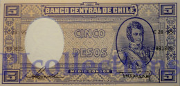 CHILE 5 PESOS 1947/58 PICK 110 UNC - Cile