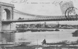 LOIRE- ANDREZIEUX -Le Pont Suspendu - Andrézieux-Bouthéon