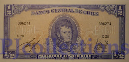 CHILE 1/2 ESCUDOS  1962/75 PICK 134Aa UNC - Chile