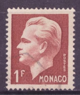 Monaco 1950-51 Y&T N°345 - Michel N°417 (o) - 1f Prince Rainier III - Oblitérés