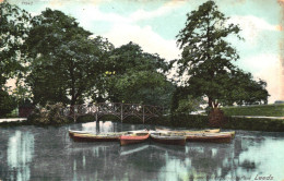 LEEDS, ROUNDHAY PARK, BRIDGE, BOATS, UNITED KINGDOM, POSTCARD - Leeds