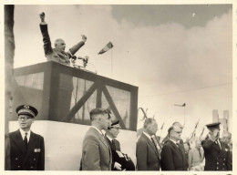 Brest * RARE 4 Photos * Le Général DE GAULLE Le 7 Sept. 1960 * Photographe Blandeau * Format 11.5x8.5cm * De Gaulle - Brest