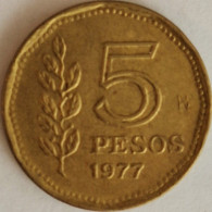 Argentina - 5 Pesos 1977, KM# 71 (#2752) - Argentine