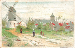 BELGIQUE - Knocke - Le Vieux Moulin - Tableau - Carlo - Edit Lith JL Goffart - Carte Postale Ancienne - Knokke