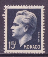 Monaco 1951 Y&T N°367 - Michel N°425 (o) - 15f Prince Rainier III - Gebraucht