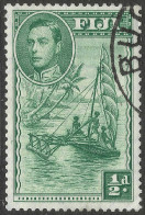 Fiji. 1938-55 KGVI. ½d Used. P14 SG 249a - Fiji (...-1970)