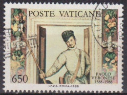 Art, Peinture - VATICAN - Le Véronèse: Aurtoportrait - N° 841 - 1988 - Used Stamps