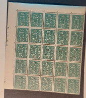 Mi Nr 482 MNH Block Of 25 - Blocchi & Foglietti