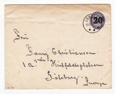 Postal Stationery 1923 Lohals Danmark Denmark Danemark Göteborg Sverige Sweden - Interi Postali