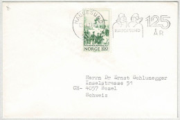 Norwegen / Norge 1971, Brief Haugesund - Basel, Jubiläum Stadtrecht, Fischer - Storia Postale