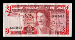 Gibraltar 1 Pound Elizabeth II 1983 Pick 20c Bc/+ F/+ - Gibilterra