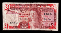 Gibraltar 1 Pound Elizabeth II 1983 Pick 20c Bc/+ F/+ - Gibilterra