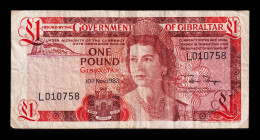 Gibraltar 1 Pound Elizabeth II 1983 Pick 20c Bc/+ F/+ - Gibilterra