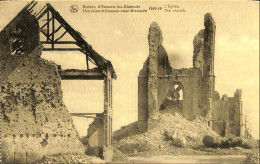 Belgique - Flandre Occidentale - Diksmuide - Dixmude - Ruines D'Eessen-lez-Dixmude - 1914-1918 - L'Eglise - Diksmuide