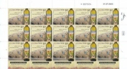 ISRAEL 2023  THE EARLY WINE INDUSTRY IN ERETZ ISRAEL SHEETS MNH - SEE 2 SCANS - Unused Stamps