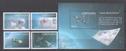 Grenada 2000 Mi 4232-4235 + Block 560 MNH WORLD SPACE MAIL - América Del Norte