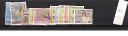 1962 MNH Luxemburg Year Complete According To Michel, Postfris** - Full Years