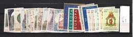 1963 MNH Luxemburg Year Complete According To Michel, Postfris** - Full Years