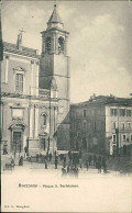 AVEZZANO ( L'AQUILA ) PIAZZA S. BARTOLOMEO - EDIZIONE MANGHISI - SPEDITA 1908 (19406) - Avezzano