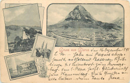 GRUSS AUS GLARUS - Carte Multi-vues Datée De 1898. - Sonstige & Ohne Zuordnung