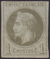 French Colonies 1872 Sc 7 Yt 7 MH* Horizontal Creases - Napoleone III