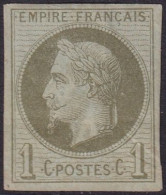 French Colonies 1872 Sc 7 Yt 7 MH* Horizontal Creases - Napoléon III.