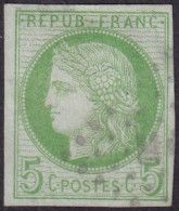 French Colonies 1872 Sc 19 Yt 17 Used Lozenge Cancel Heavy Hinge - Cérès