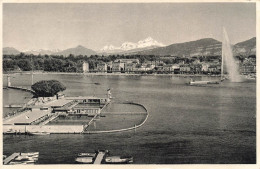 SUISSE - Genève - Jet D'eau Et Le Mont Blanc - Carte Postale - Genève