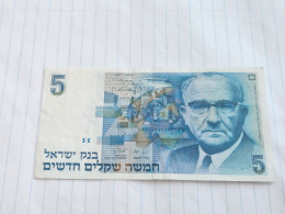 Israel-5 NEW SHEQEL-LEVI ESHKOL-(1987)(519)(LORINCZ/BRUNO)-(6565605102)-XXF-bank Note - Israel