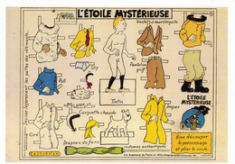 TINTIN. L'ETOILE MYSTERIEUSE. Découpage, Montage. Reproduction D'une Planche CO à Découper De 1948 Ed. Casterman - Disegni Originali