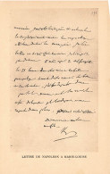 HISTOIRE - Lettre De Napoléon à Marie Louise - Carte Postale Ancienne - Historia