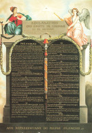 HISTOIRE - Déclaration Des Droits De L'homme Et Du Citoyen - Aux Representans Du Peuple François - Carte Postale - Histoire