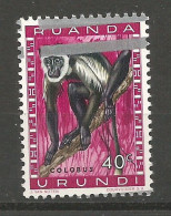 Rwanda COB 55 Erreur Variété Surcharges "République Rwandaise" Manquante Et Argent Déplacée MNH / ** 1964 Variety Error - Neufs