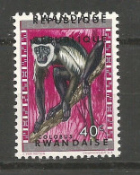 Rwanda COB 55 Erreur Variété Double Surcharge "République Rwandaise" MNH / ** 1964 Variety Error - Ongebruikt