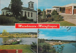 D-63533 Mainhausen - Mainflingen - Ansichten - Fähre - Ferry - Car - Campingplatz - Bürgerhaus - Kirche - Nice Stamp - Maintal