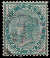 Inde Anglaise 1882. ~ YT 33 (par 14) - ½ A. Victoria - 1882-1901 Impero