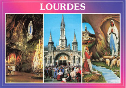 FRANCE - Lourdes - Multivues Des Lieux Saints - Colorisé - Carte Postale - Lourdes